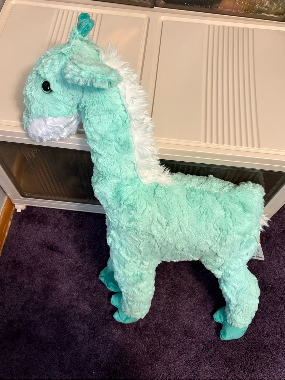 Minky Plush Mint Green Giraffe stuffie stuffed animal
